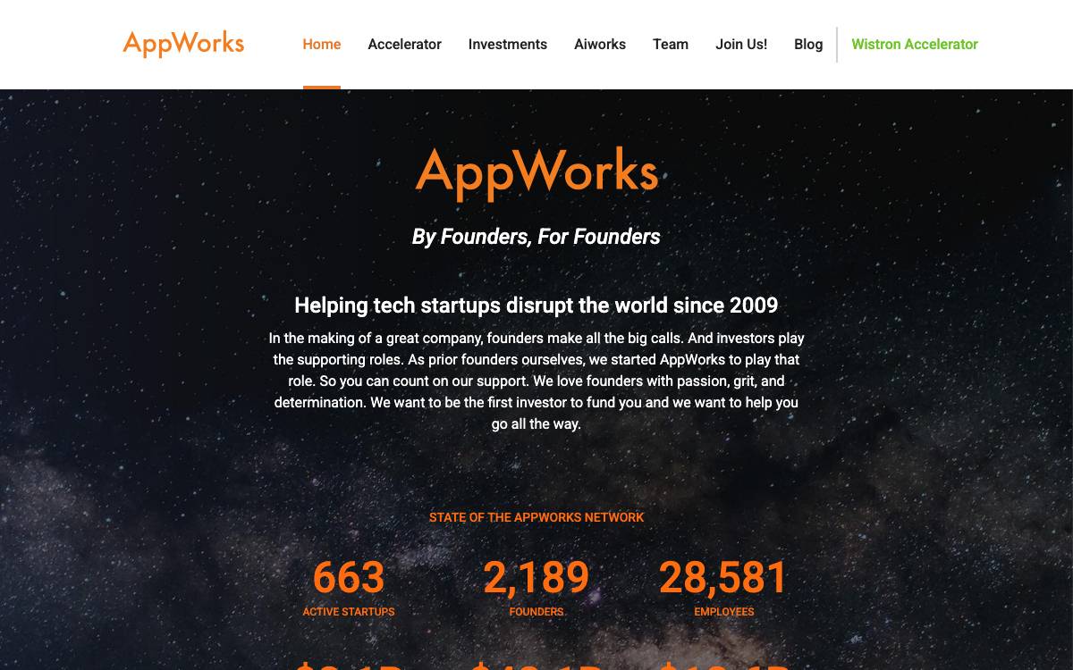 AppWorks Ventures website preview