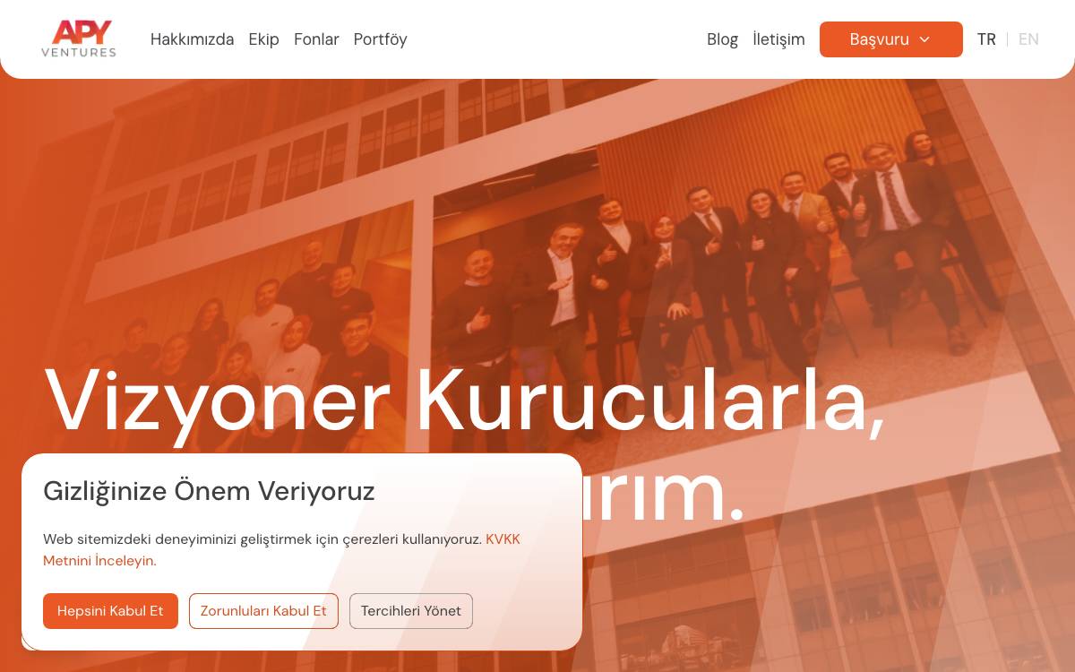 APY Ventures website preview