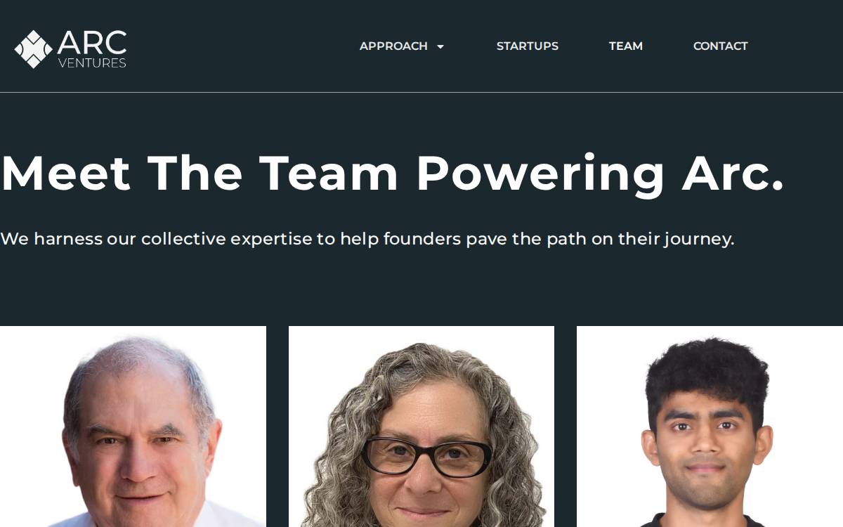 ARC VENTURES website preview