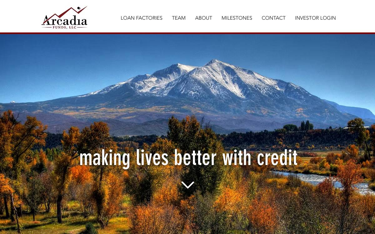Arcadia Funds website preview