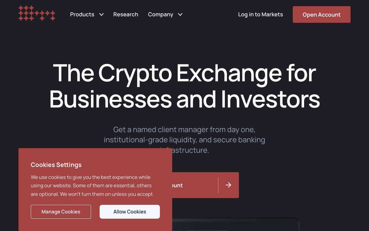 Arcane Crypto website preview
