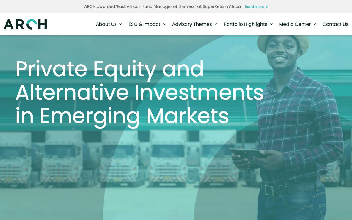ARCH Emerging Markets Partners website preview