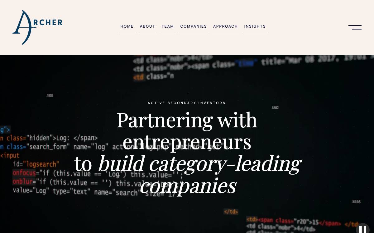 Archer Capital Group website preview