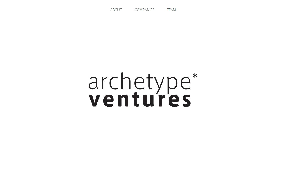 Archetype Ventures website preview