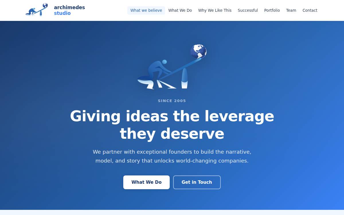 Archimedes Labs website preview