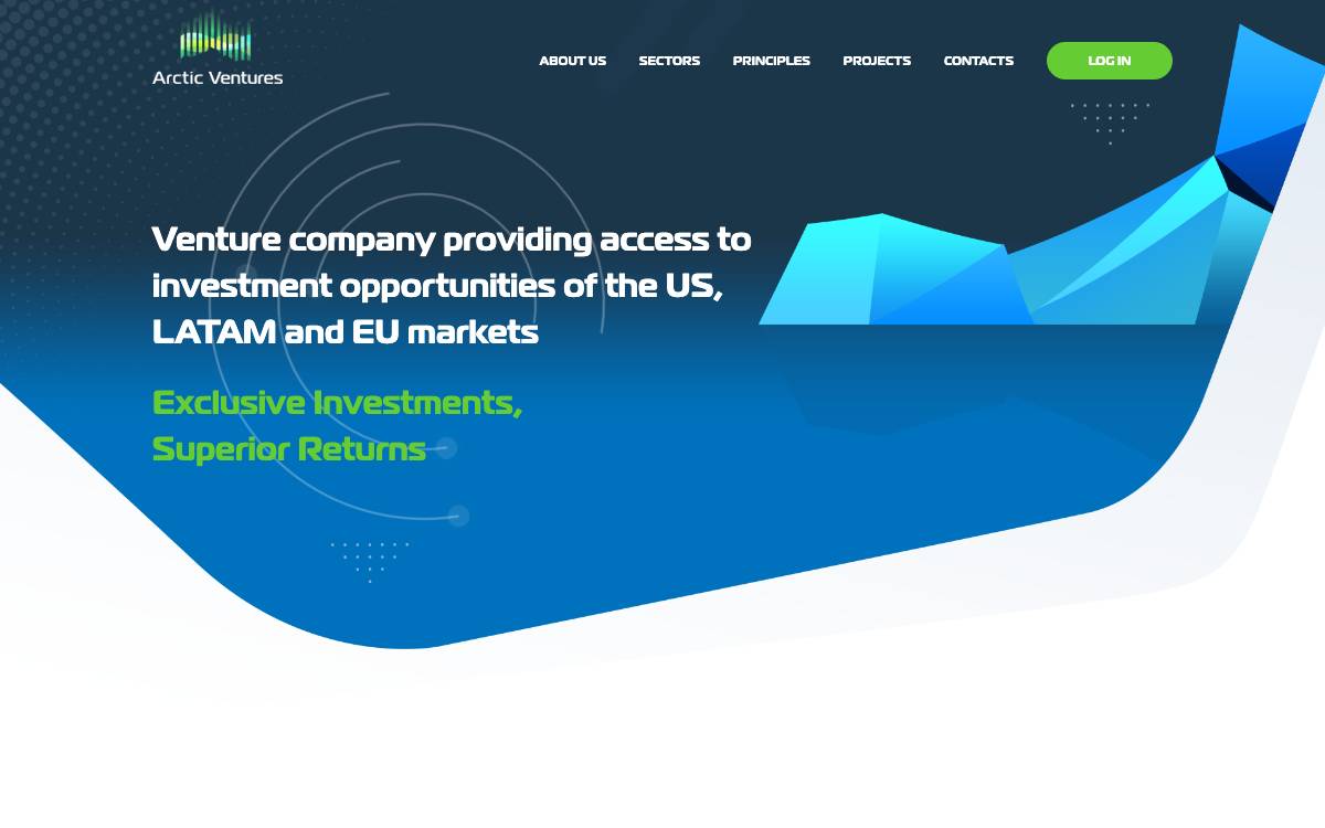Arctic Ventures website preview