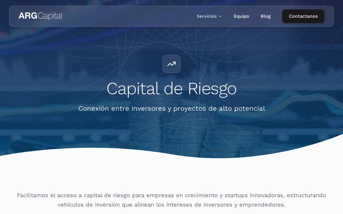 ARG Capital website preview
