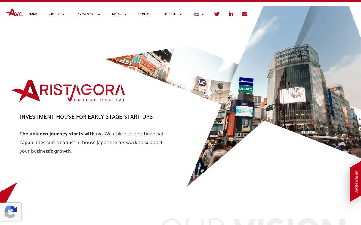 Aristagora website preview