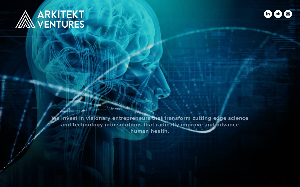 Arkitekt Ventures website preview
