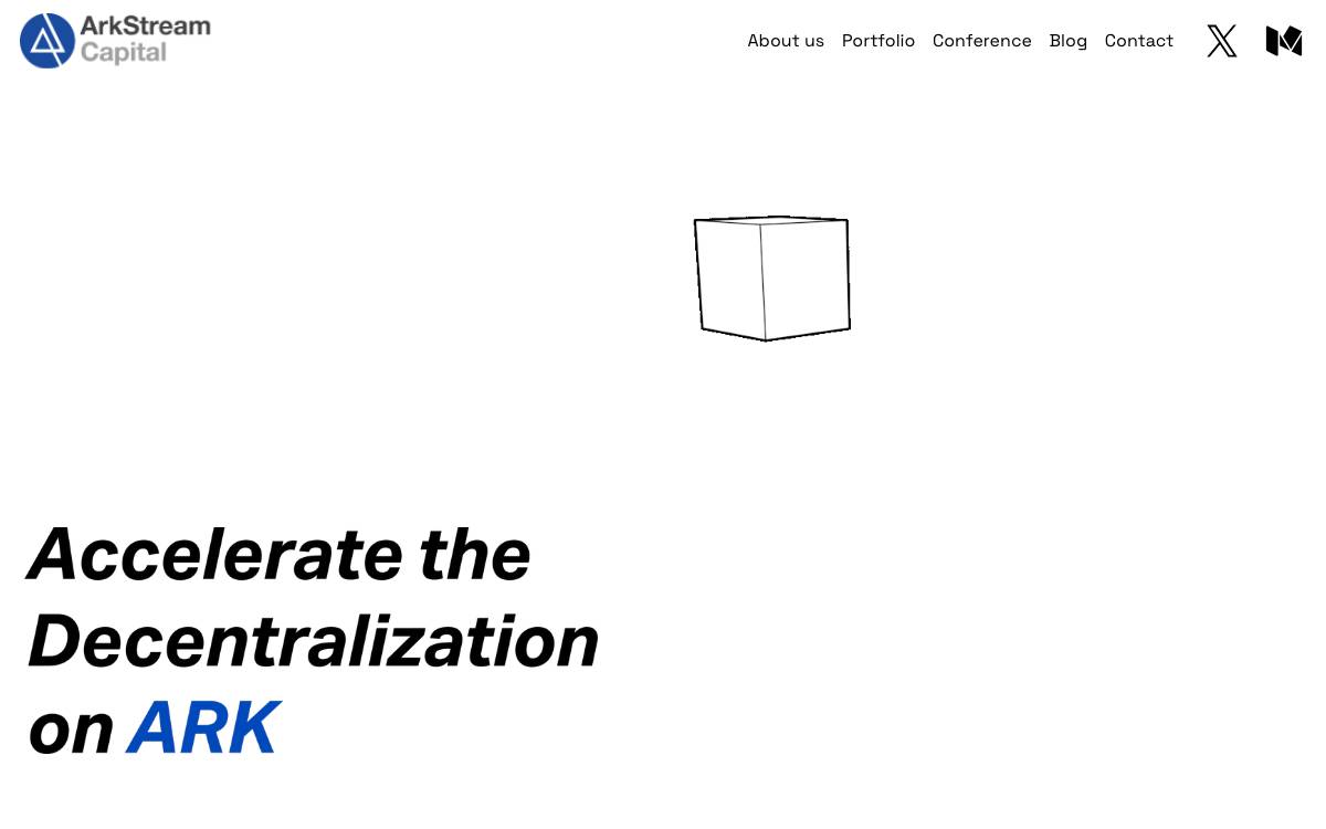 ArkStream Capital website preview