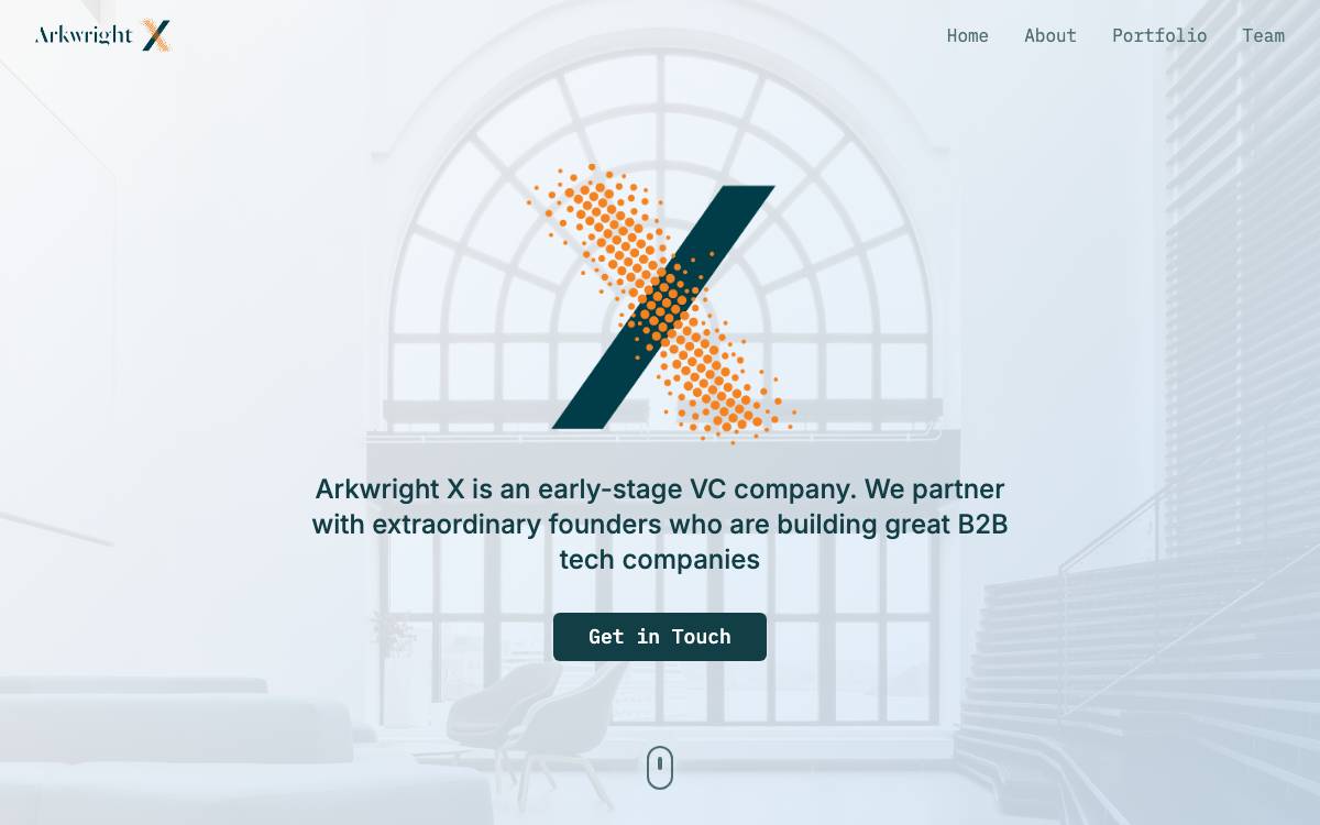 Arkwright X website preview