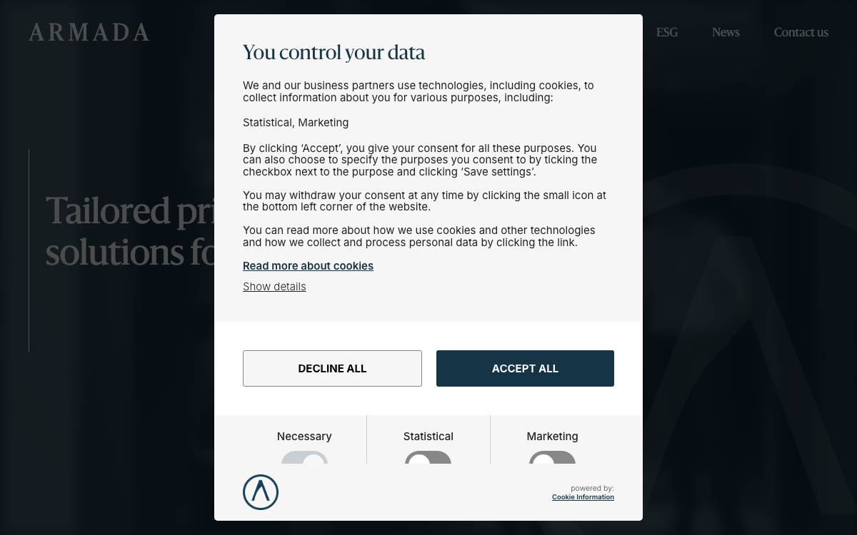 Armada Credit Partners website preview