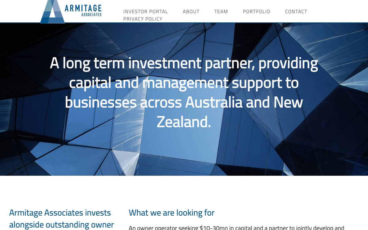 Armitage Associates website preview
