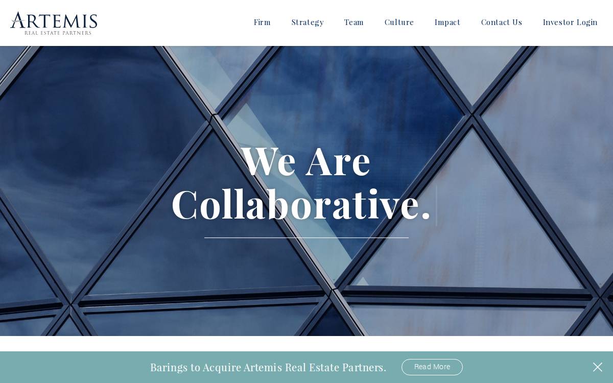 Artemis Real Estate Partners website preview