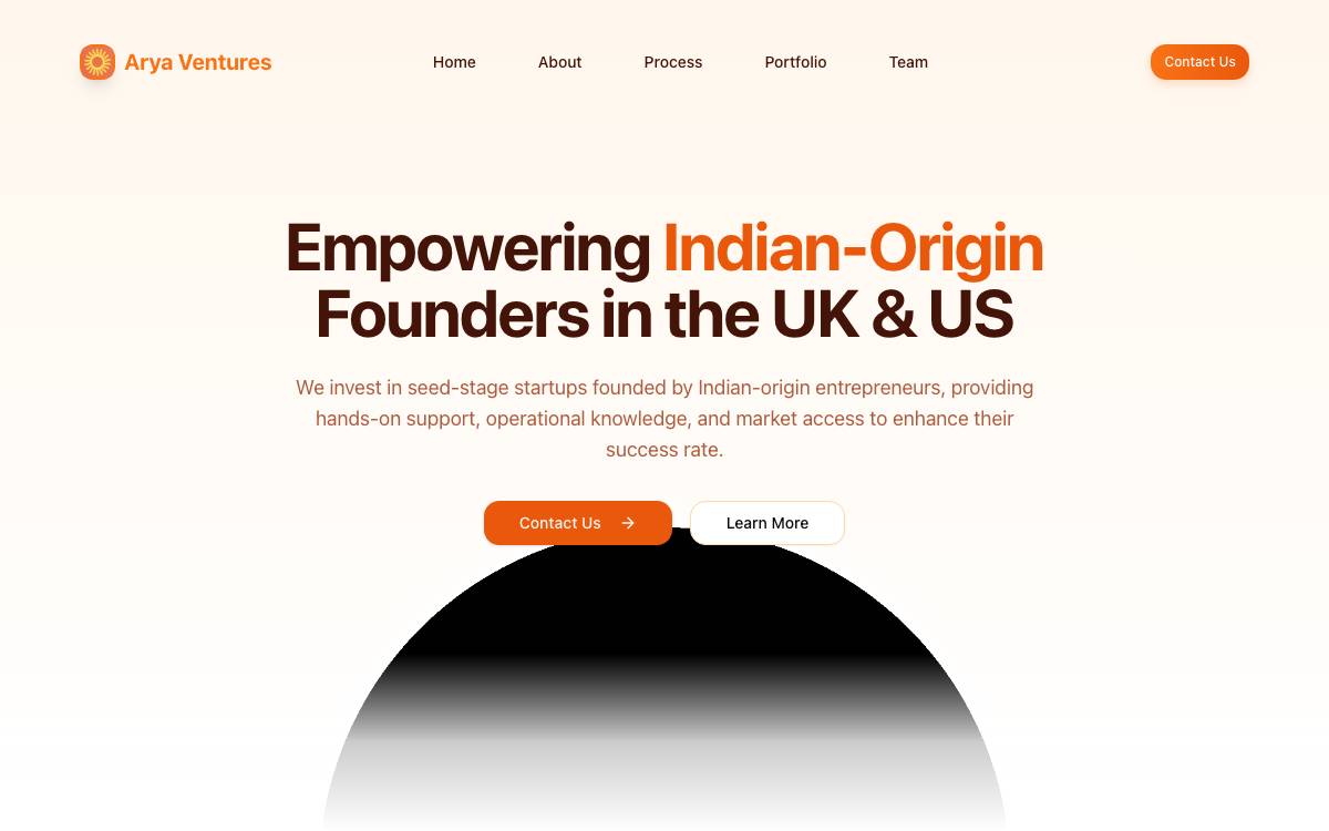Arya Ventures Vc, Llc website preview
