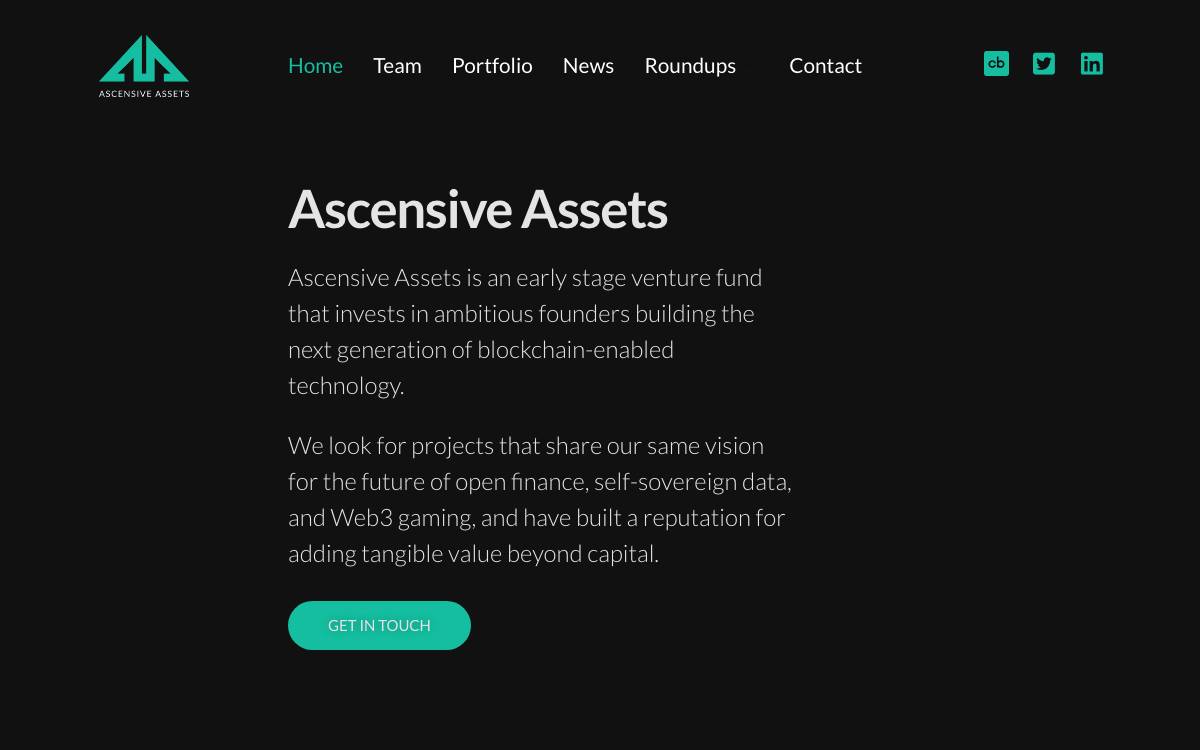 Ascensive Assets website preview