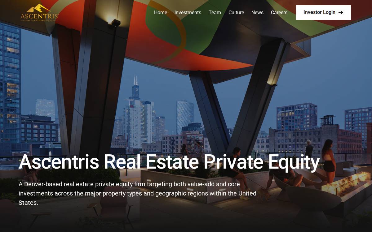 Ascentris website preview