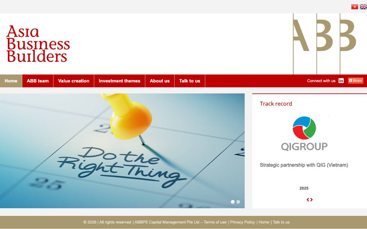 Asia Business Builders website preview
