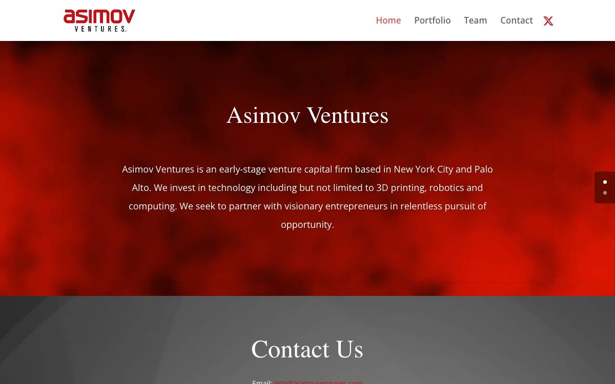 Asimov Ventures website preview