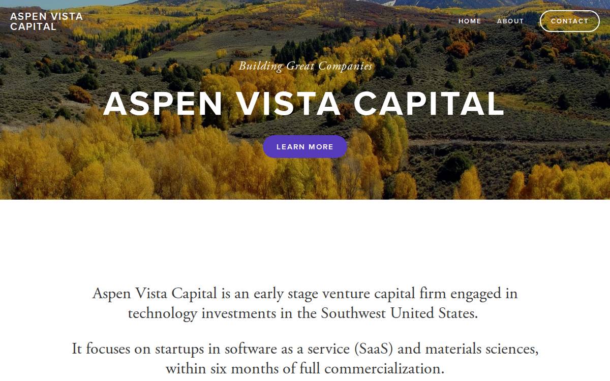 Aspen Vista Capital website preview