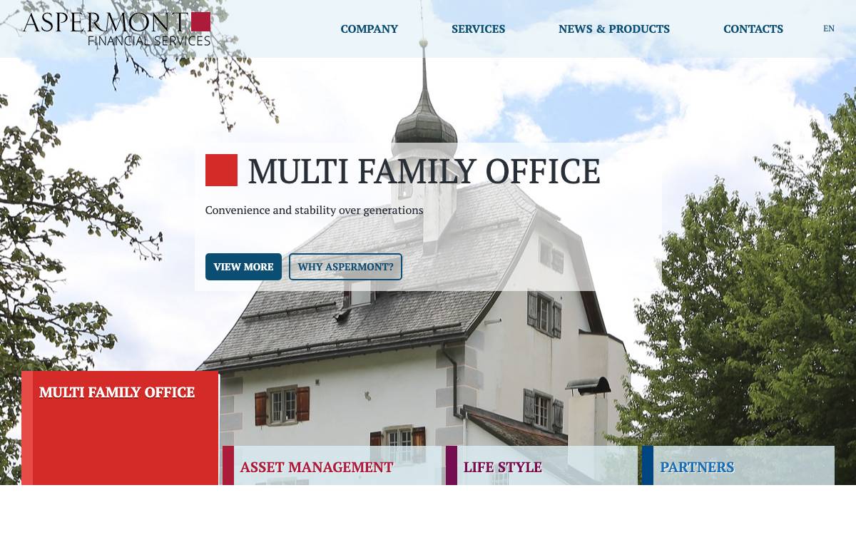 Aspermont Capital AG website preview