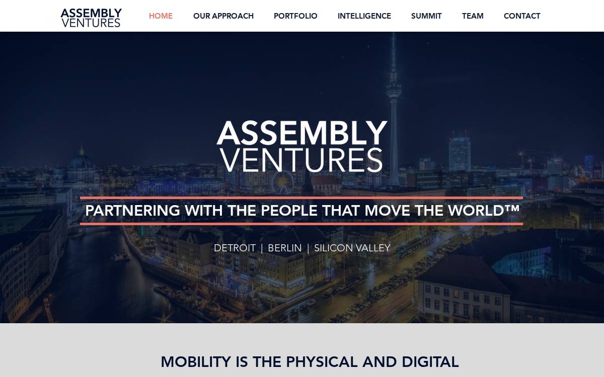 Assembly Ventures website preview