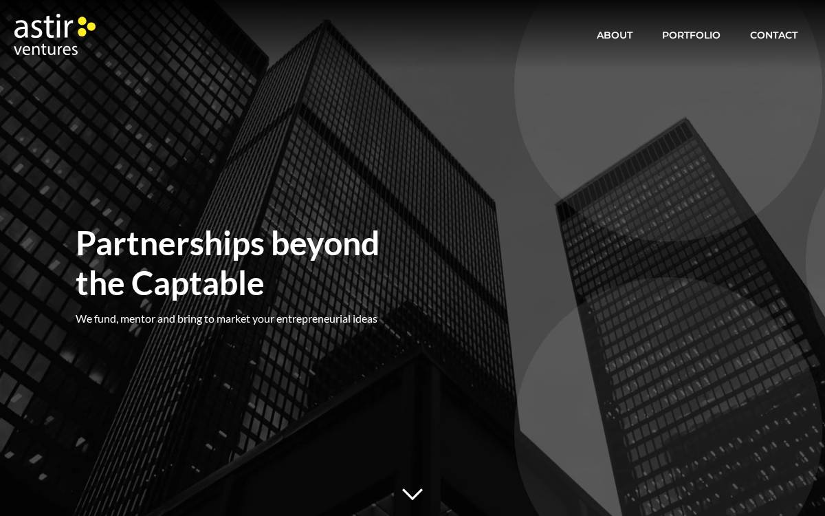 Astir Ventures website preview