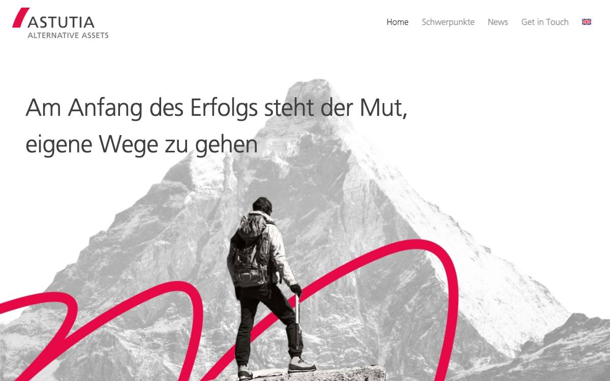 ASTUTIA Ventures GmbH website preview