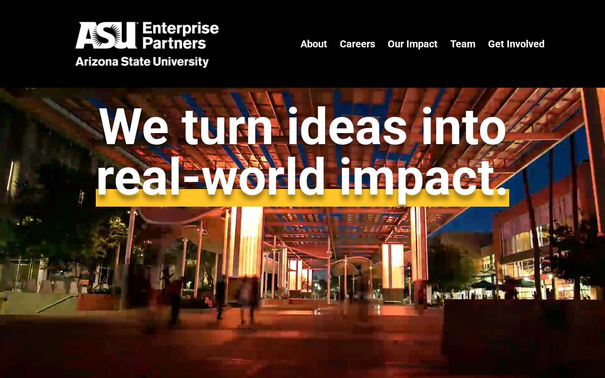 ASU Enterprise Partners website preview