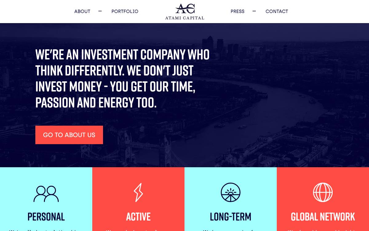 Atami Capital website preview