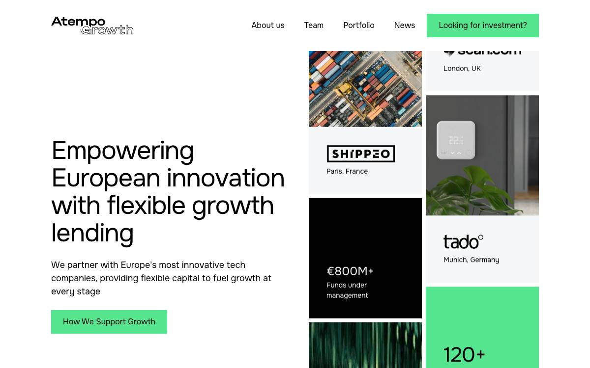 Atempo Growth website preview
