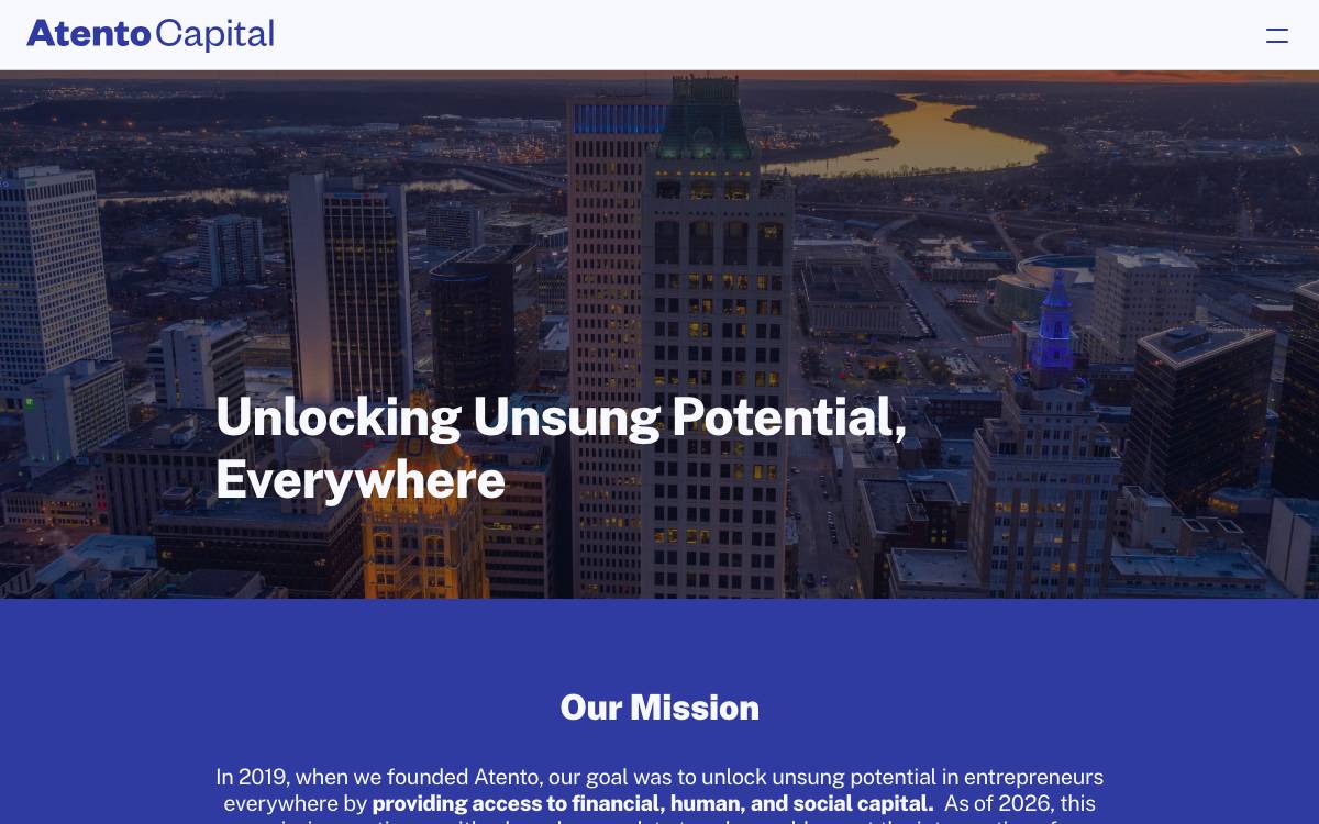 Atento Capital website preview