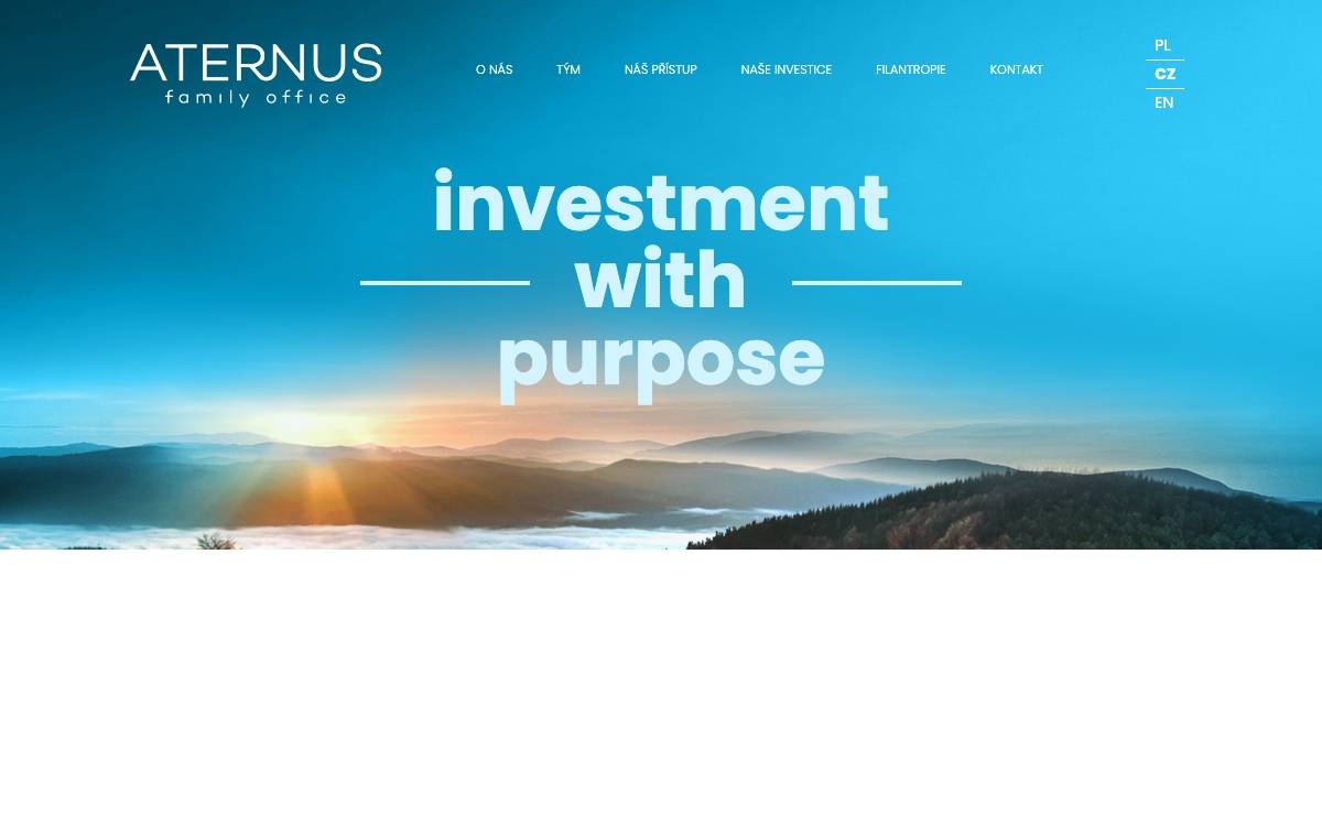 Aternus website preview