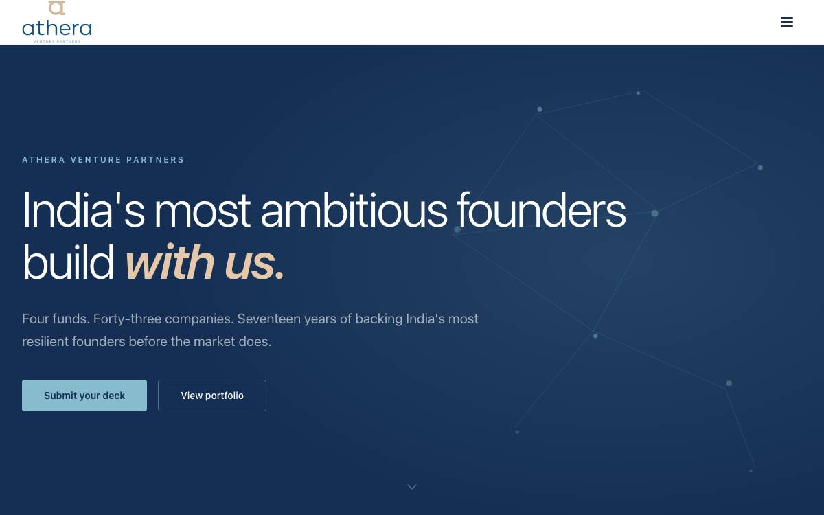 Athera Venture Partners website preview