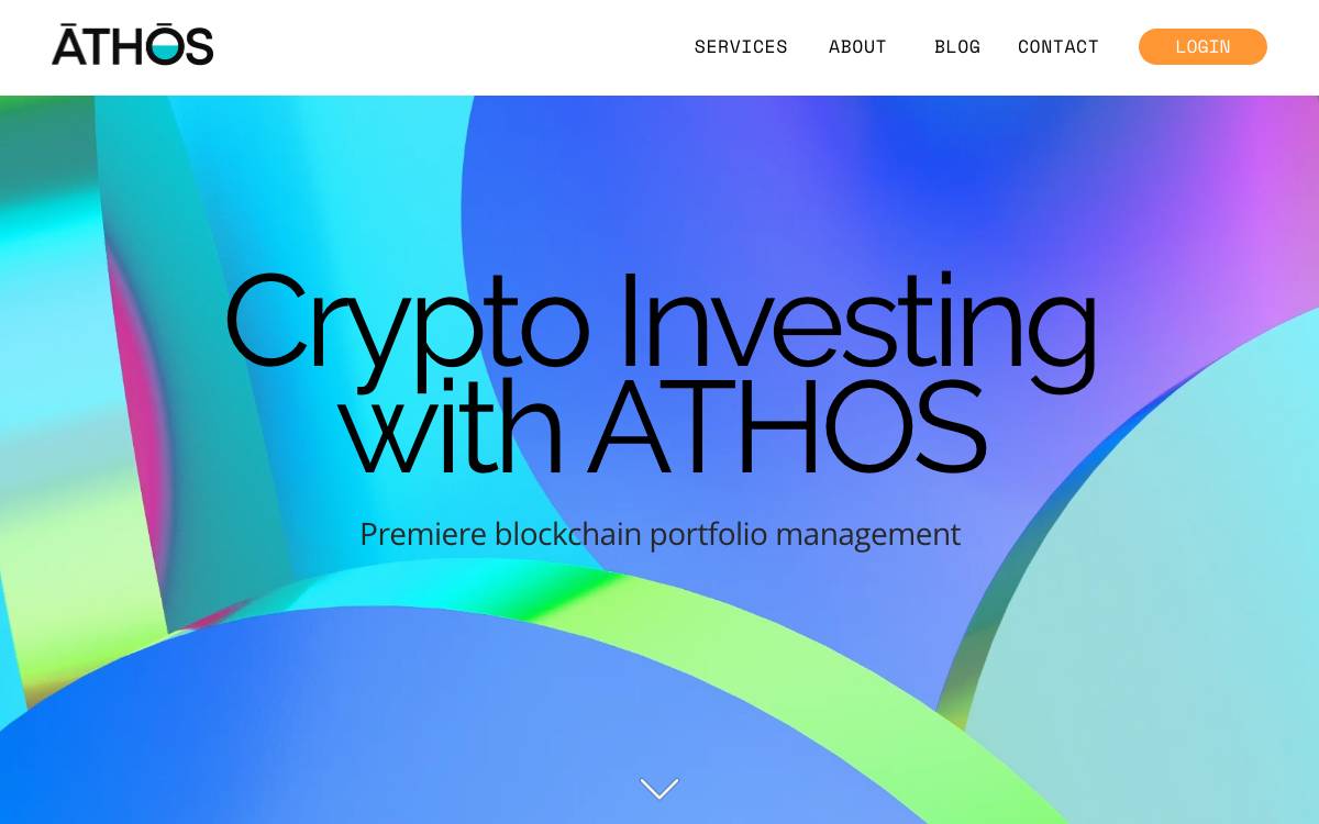 ATHOS Crypto website preview