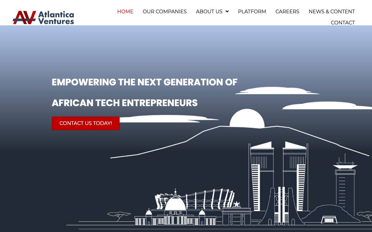 Atlantica Ventures website preview