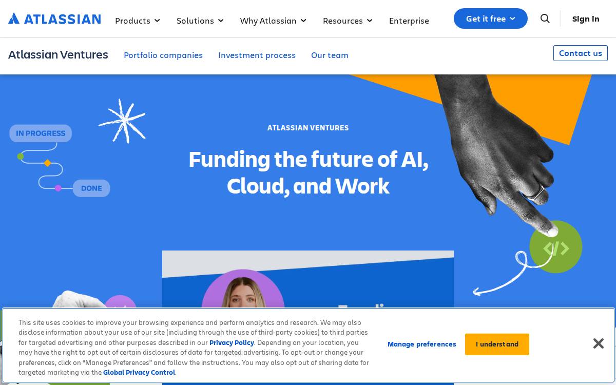 Atlassian Ventures website preview
