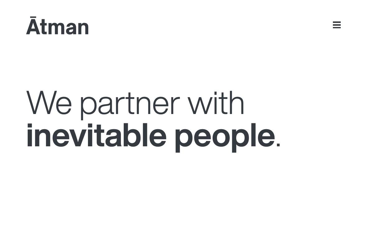 Atman website preview