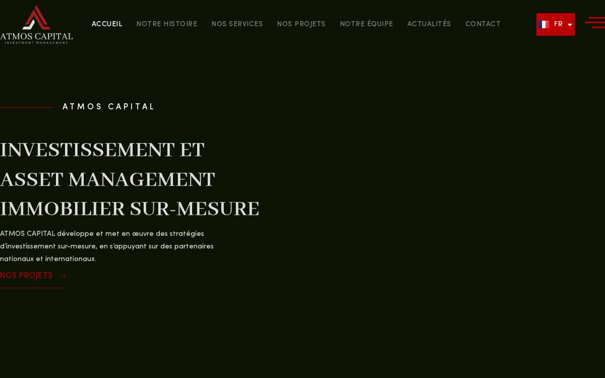 Atmos capital website preview
