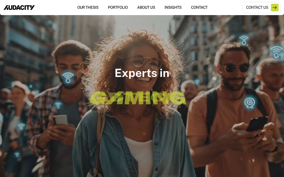 Audacity Venture Capital website preview