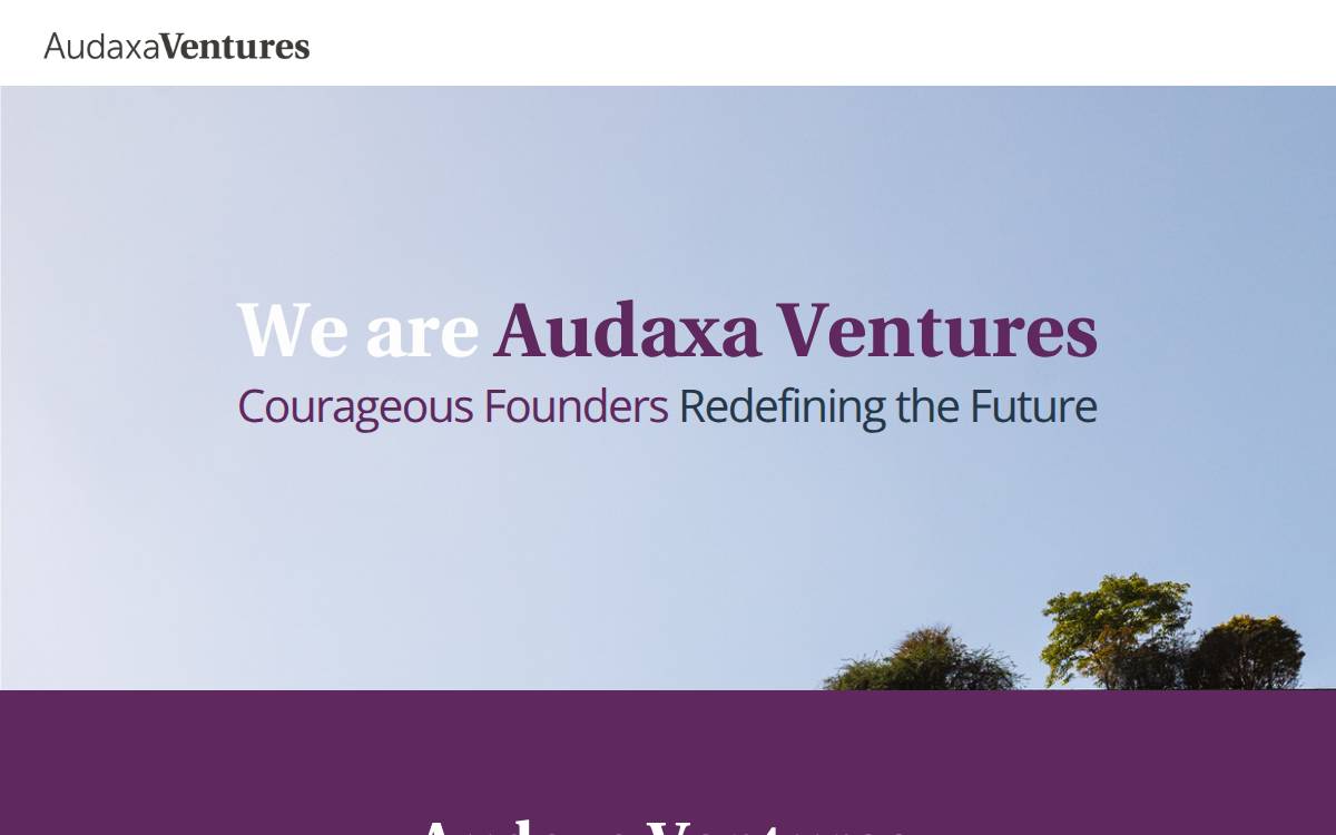 Audaxa Ventures website preview