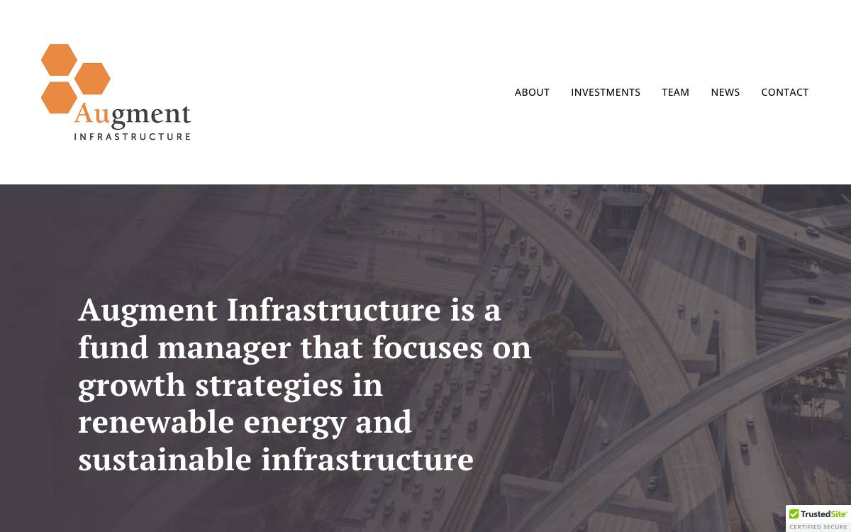 Augment Infrastructure website preview