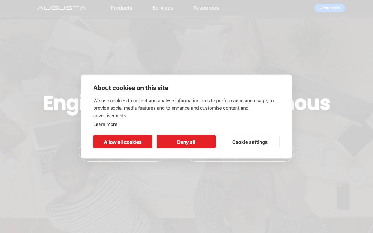 Augusta Hi-Tech website preview