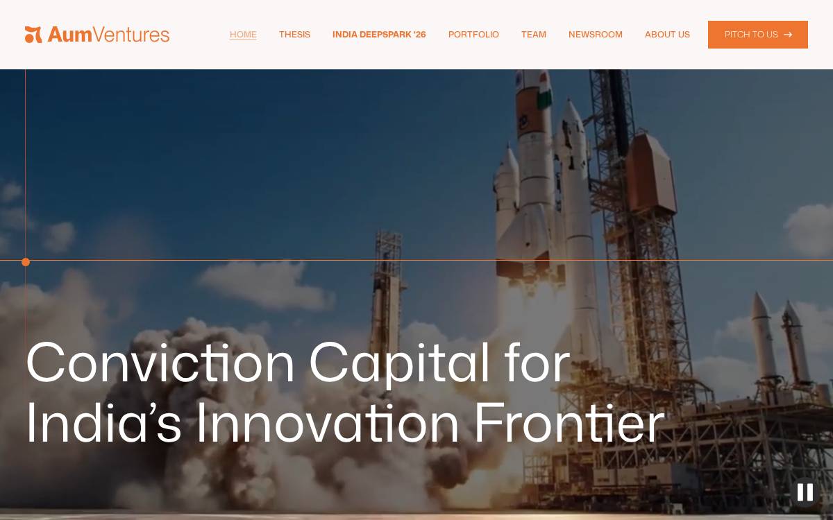 AUM Ventures website preview