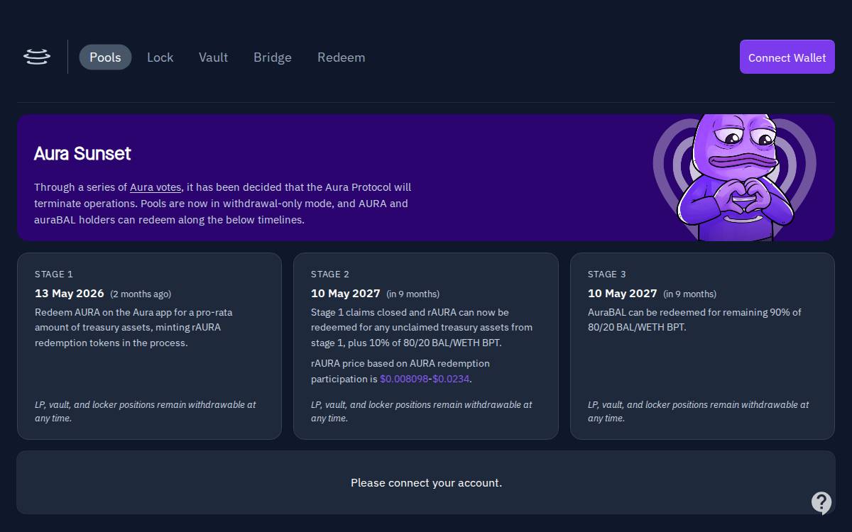 Aura Finance website preview