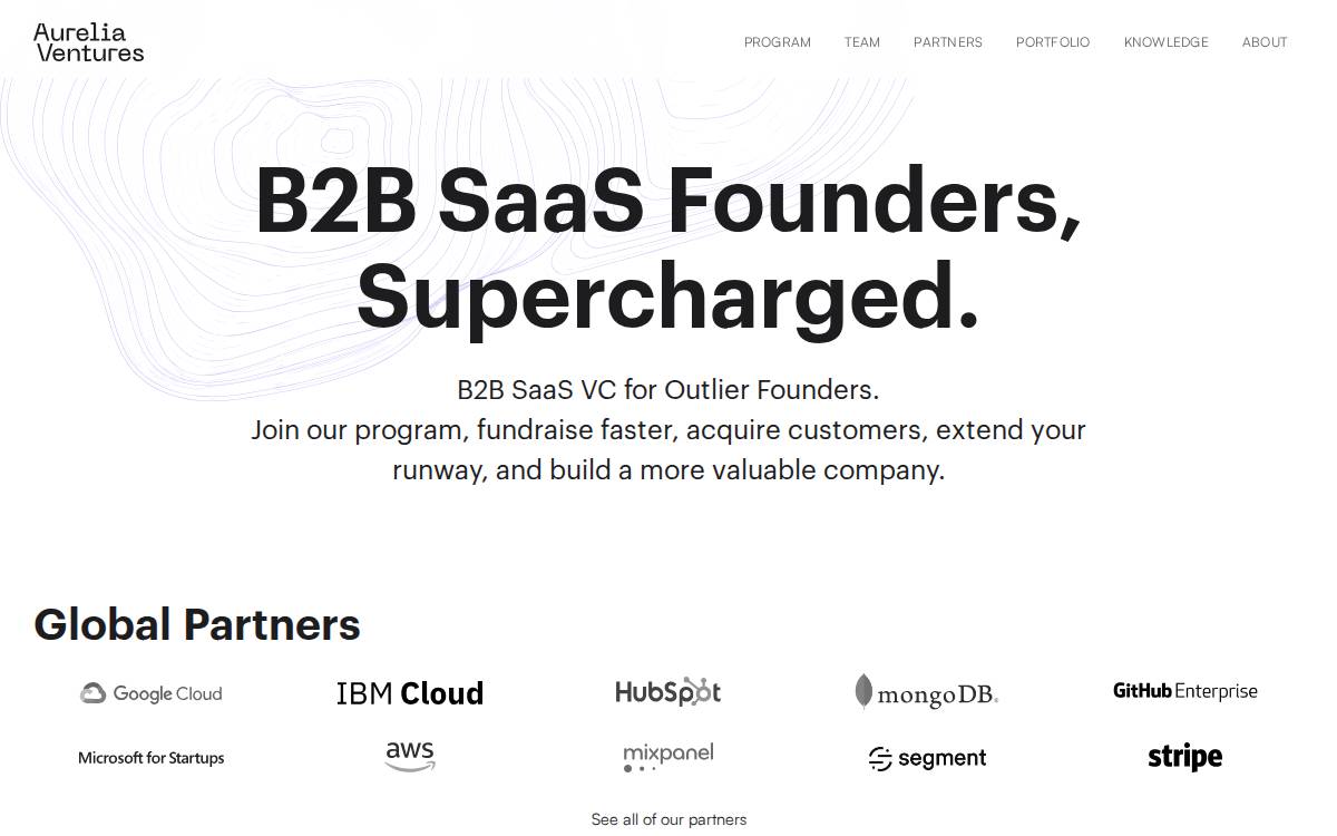 Aurelia Ventures website preview
