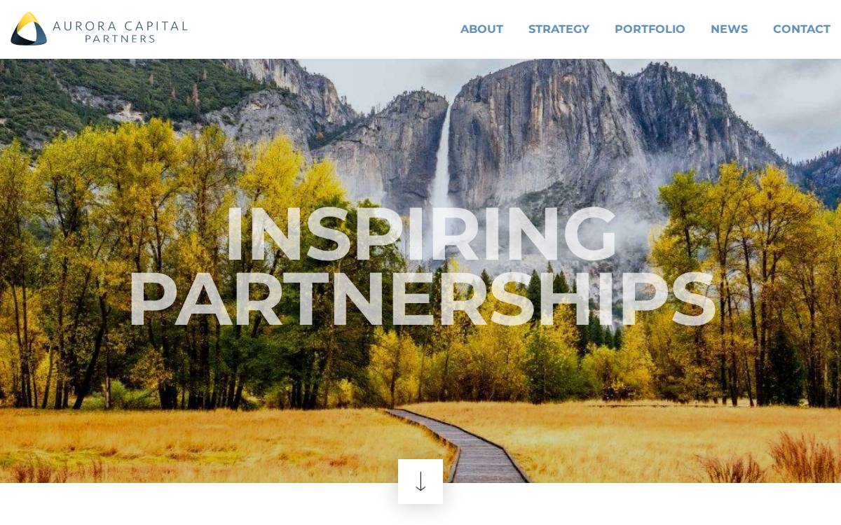 Aurora Capital website preview