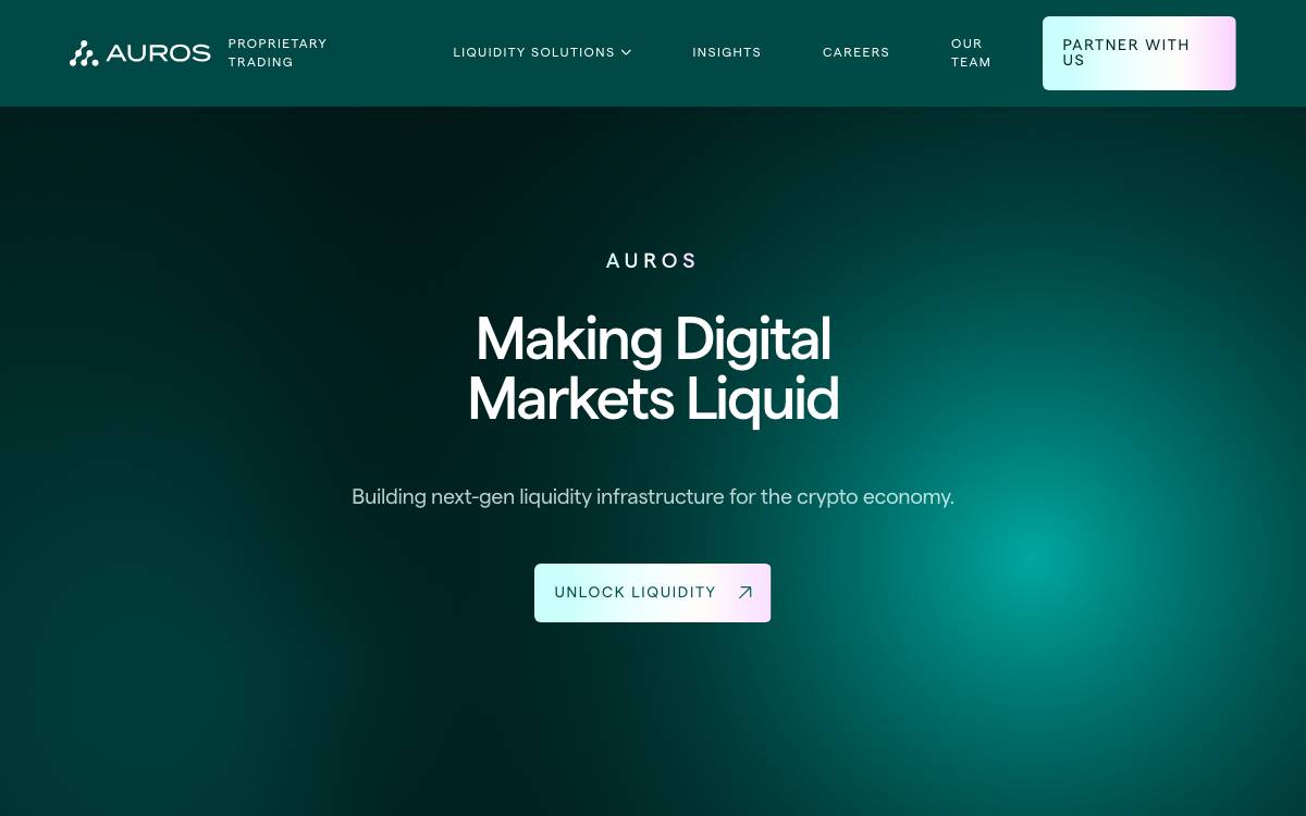 Auros Global website preview
