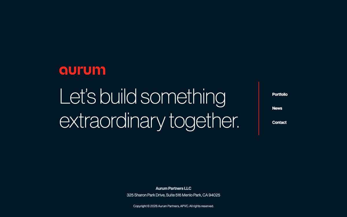 Aurum website preview