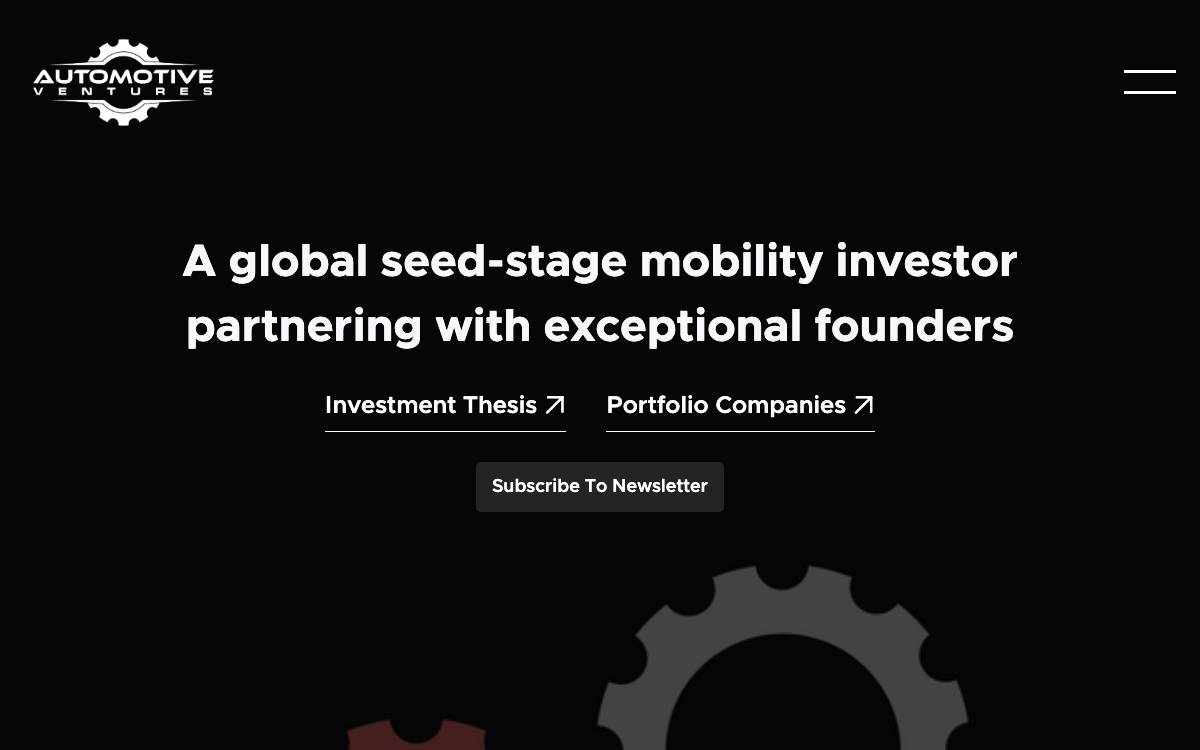 Automotive Ventures Mobility website preview